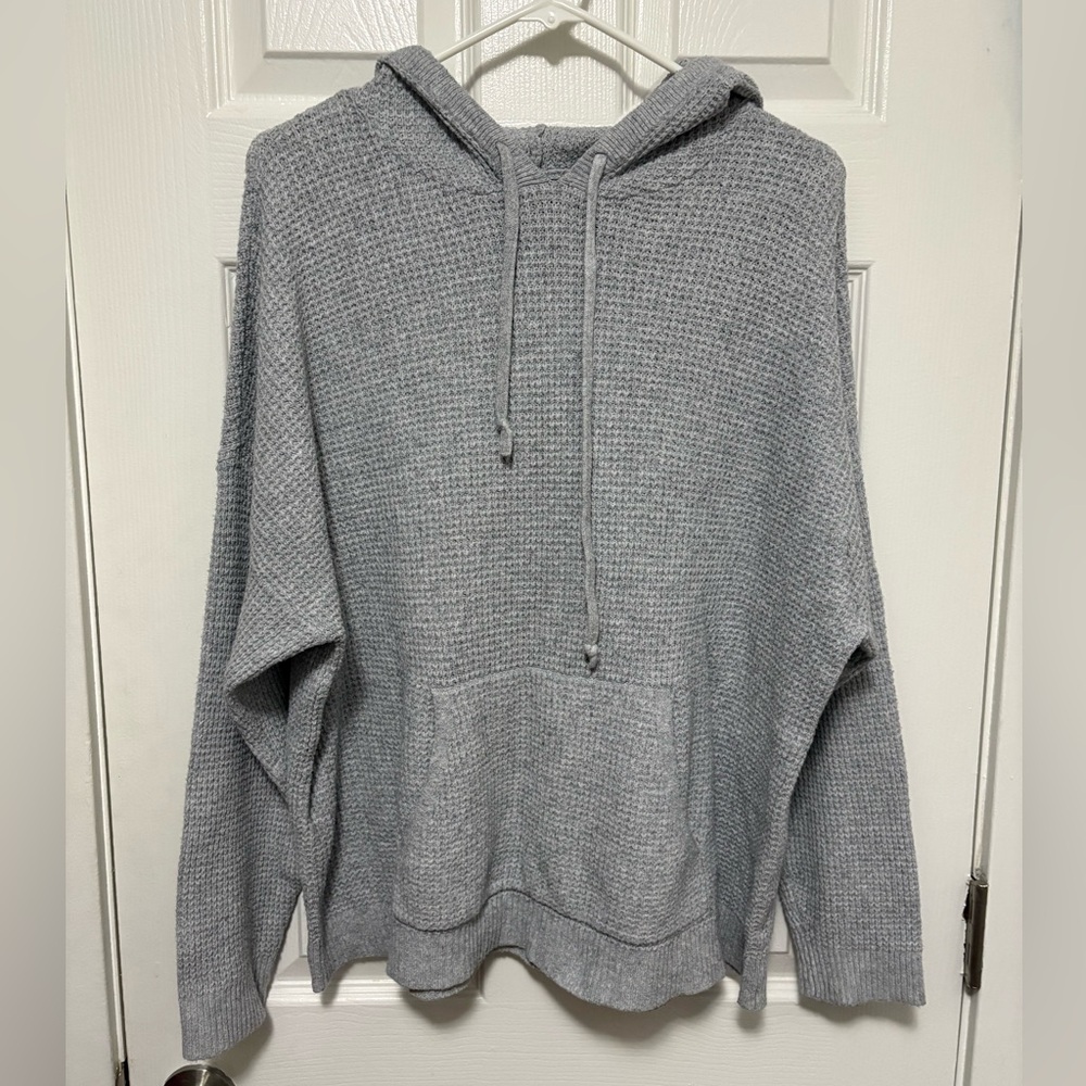 *Aerie Women’s Gray Size Large Waffle Knit Hoodie
